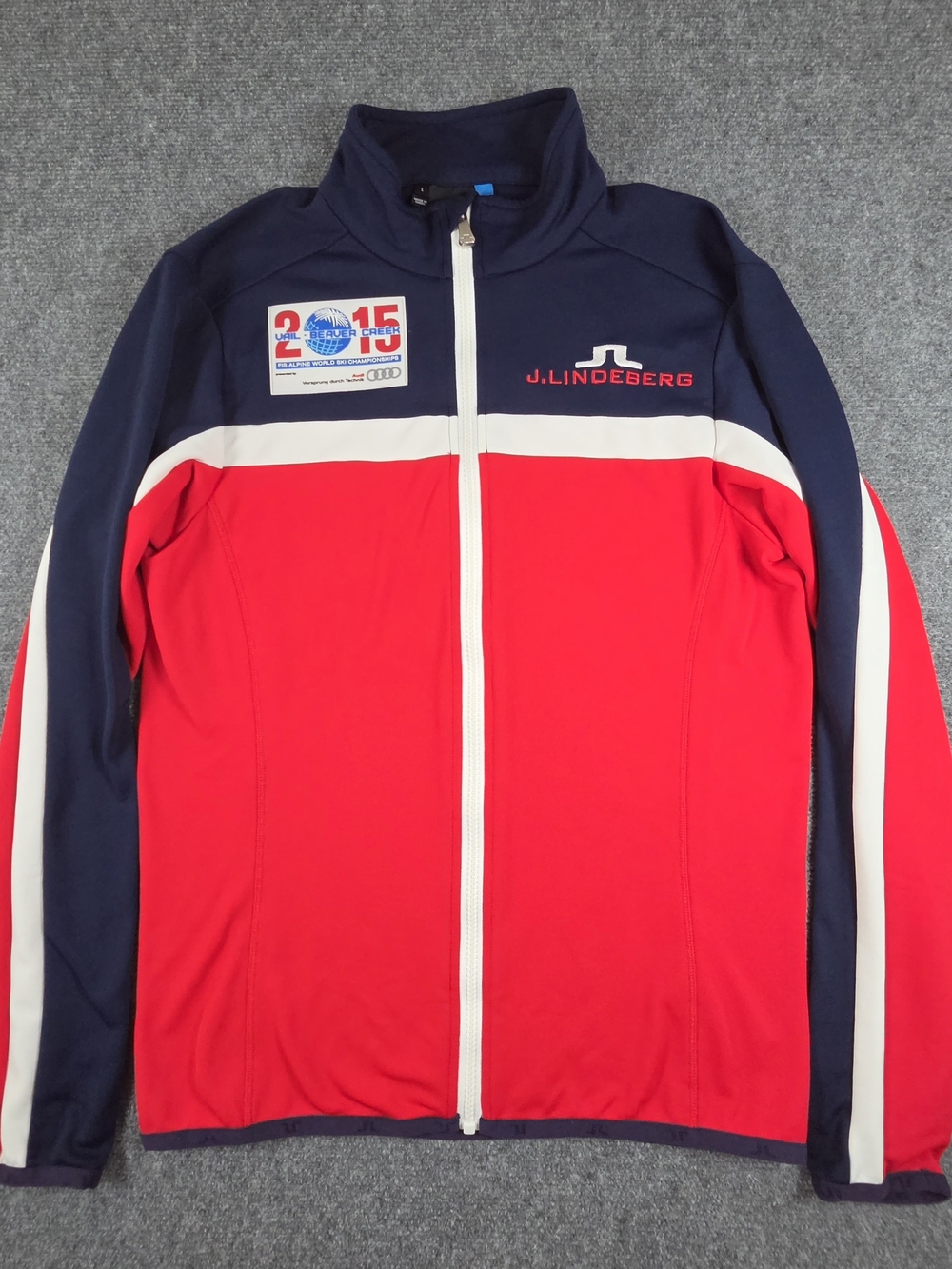 J Lindeberg 2015 FIS Alpine World Ski Womens Size Large Championships Jacket EUC